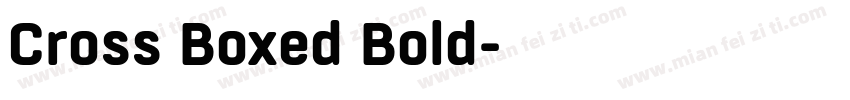 Cross Boxed Bold字体转换